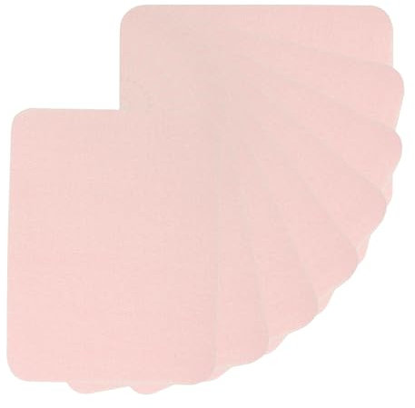 PATIKIL Tissu Repassage Correctifs, 8pcs 5x4 pouce Intérieur & Extérieur Fort Colle 100% Coton Réparation Correctifs Trousse pour Vêtements Pantalon Raccommodage, Clair Rose