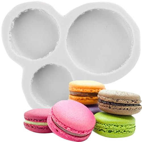 MINFEIDMS Stampi in silicone 3D per macaron, hamburger, fondente, decorazione per torte, cupcake, caramelle, cioccolato, pasta di gomma, pasta polimerica