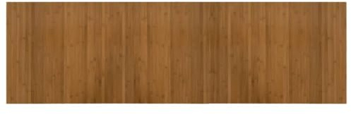 vidaXL Tapis en bambou rectangulaire antidérapant pour salon, cuisine et couloir - Marron - 60 x 200 cm - Bambou