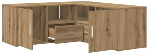 vidaXL Eckregal Artisan-Eiche 200x40x45 cm Holzwerkstoff