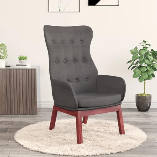 Xichuzi Sillón de Relax, Butaca, Sillon Orejero, Sillon Lactancia, Sillones para Personas Mayores, Butacas De Cine, Sillón Dormitorio, Sillon Salon, de Tela Gris Oscuro