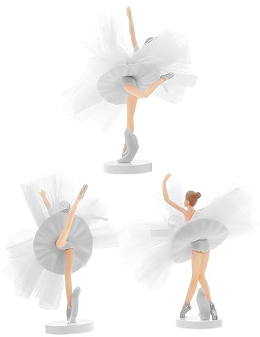 CHICAMPERA 3sätze Teiliges Ballerina Cupcake Toppers Für Mädchen Elegante Tüll-braut-cake Topper Für Geburtstag Hochzeit Und Party-dekoration Leicht Und Vielseitig Einsetzbar