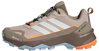 adidas Donna Terrex Skychaser AX5 Gore-Tex Hiking Shoes, Wonder Taupe/off White/Glow Blue, 39 1/3 EU