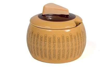 LA CASA DI EVA Formaggiera in ceramica decorata