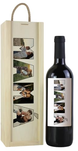 Botella de Vino Personalizada con Caja Regalo