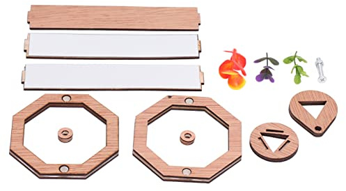 Aoaoy DIY Kaleidoskop Set ForDevelop Kreativität und Phantasie mit einem sicheren, stabilen, drehbaren Buchenkaleidoskop für