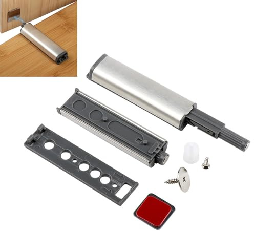 Push to Open Türöffner, Drucktüröffner Schrank, Softclose Nachrüsten Türdämpfer Schrank Magnetschnäpper, Automatischer Türöffner Türschnapper,Soft Close Nachrüstung Drucköffner Schranktür Dämpfer