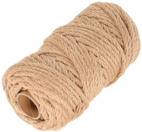 ERINGOGO Sisalseil Ersatzkratzbaum Seil 6mm X 50m Natursisal Robust Katzenkratzbaum Zubehör Selbstgemacht Katzenmöbel Reparatur