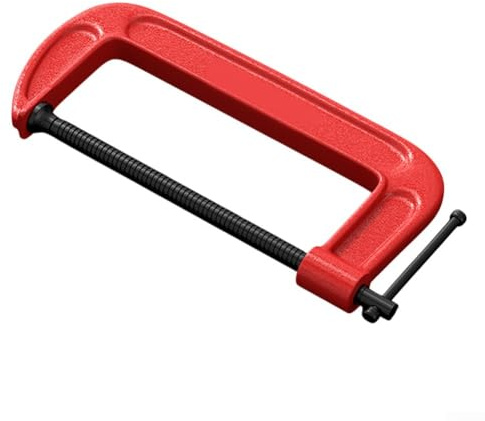 Pince réglable en forme de G pour le travail du bois, collier de serrage en acier forgé robuste avec réglage de l'angle à 90°, convient pour le métal, le bois, le plastique et la pierre, 12,5 à 30,5