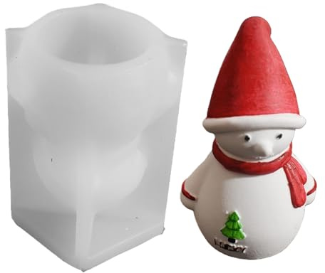 Julformar för harts, jultomten 3D-form | non-stick jultvålformar | för hem skrivbord högtid halloween hantverk tvålgjutning