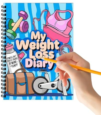 Journal – 20 cm, viktminskning | Pappersplanerare – spiralbunden 12 veckors viktminskningsdagbok med daglig spårning mål vana byggare vägning och måltidsträning planering för gym eller hemmabruk