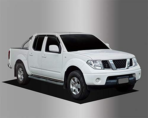 AUTO CLOVER Wind Deflectors Set for Nissan Navara D40 2005-2015 Double Cab (4 pieces)