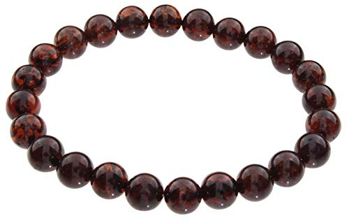 Armband - Kugel 8 mm, 21 cm - Bernstein mit,