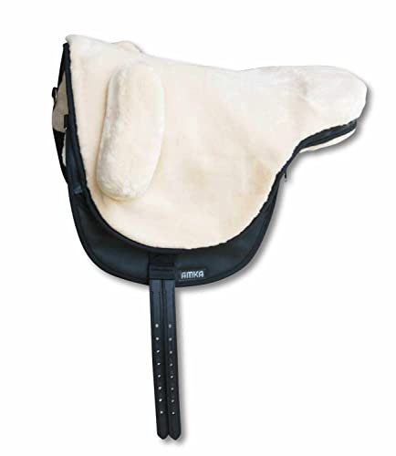 AMKA synthetischer Fellsattel Alina baumloser Sattel Reitpad englisch herausnehmbare Einlagen