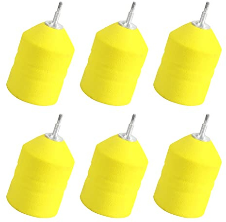 FENJANER Foam Archery Arrowhead Soft Sponge Arrow Heads Safety Arrow Tips for Game Practice CS Offense and Defense Outdoor Entertainment (Yellow)