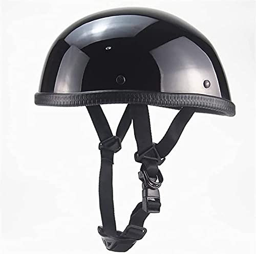 Jet Cascos Cascos, Genial medio casco Casco de media concha Casco Jet Cascos Pequeño y ligero ECE Certificación Gorro de moto casco fresco de verano Medio Casco para hombres y mujeres adultos ( Color