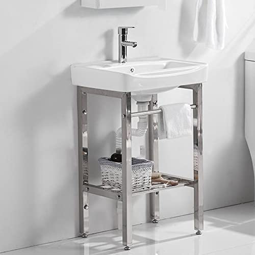 RUCRAK Lavatoio da Giardino Campeggio con Rubinetto Caldi e Freddi Lavabo in Ceramica con Rubinetto Lavelli da Cucina per Garage Ristorante Cucina All'Aperto (Color : B)