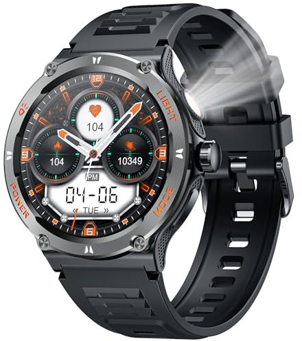 Reloj Inteligente Hombre Smartwatch con Llamadas: 1.53 Digital Smart Watch con Whatsapp Bluetooth Impermeable 3ATM Monitor de Sueño 100+ Modos Deportivos Pulsera Actividad para Android iOS iPhone