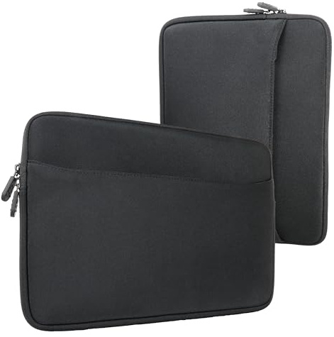 honju Darkroom Microsoft Surface Laptop (13,5 tum & 13,8 tum) / Laptop Go/Surface Pro 11/10/9/8 väska (neoprenhylsa med stort ytterfack, insida av mikrofiber, slät dragkedja)