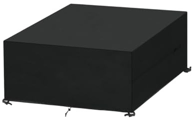 SanGlory Coperture per Mobili da Giardino 150x120x90cm Copertura Tavolo Esterno Impermeabile Copritavolo da Esterno Coperture per Tavoli da Giardino Anti-UV Telo Copri Tavolo per Esterno