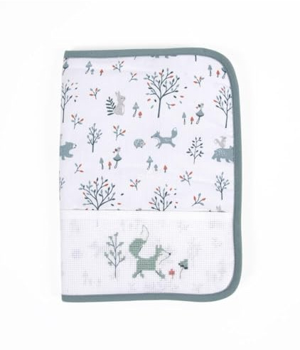 DMC - Couverture de Carnet de Santé Bébé à Broder Forêt Enchantée - Motif gratuit inclus