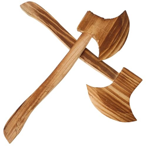 BESPORTBLE 2pièces Lot de Haches Bois pour Halloween Accessoires De Costume Jouets Bois pour Garçon Fille