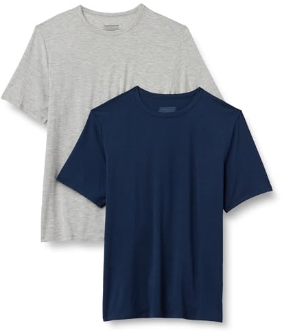 Amazon Essentials Men's Short Sleeve Super Soft Modal Vest Undershirt, Pack of 2
