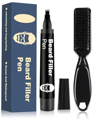 Beard Filler Pencil, Sweat & Waterproof Beard Pencil Filler, Mens Beard Filling Pen Kit