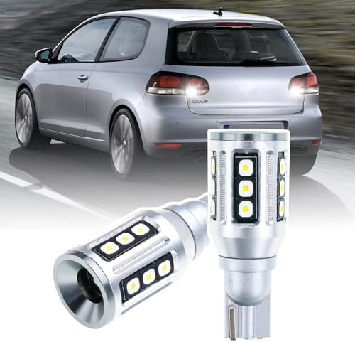 njssjd W16W LED Reversing Light Bulb per V.W Golf VI VII, Pa.ssat B7 Xenon White T15 Luce di Retromarcia Sostituzione