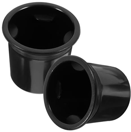 Mikikit 2pezzi Portabicchieri in Plastica Abs Base Robusta Per Camper Auto e Tavolo Anti-rovesciamento e Salvaspazio