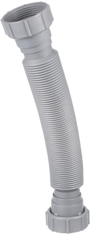 HOLIDYOYO Tuyau D'évacuation D'évier Cuisine Flexible Gris, Tuyau D'extension Extensible En Plastique Solide, Raccord De Drain Ajustable Pour Installation Sous Évier