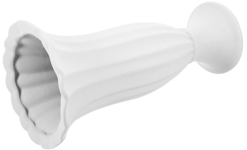 iplusmile Jarrón de Cementerio Delicado para Flores en Tumba, Jarrón de Cerámica Estructura Estable, Resistente y Práctico, Adecuado para Decoración Funeraria y Eventos Conmemorativos
