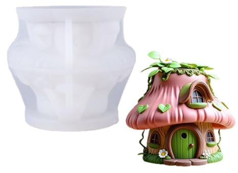 Stampo in silicone a forma di fungo per lavori artistici in resina e progetti di decorazione in calcestruzzo