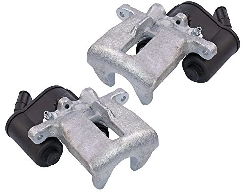 BESTPRICE 2x Pinza de freno trasero izquierda y derecha con elemento de ajuste para pinza de freno de estacionamiento electrónica, compatible con AUDI A6 Allroad C6 (4FH), A6 C6 (4F2),Avant (4F5)