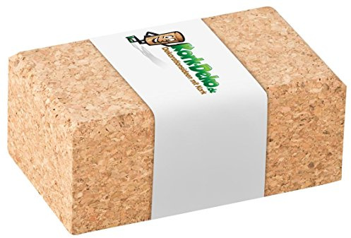 Kork-Deko Cork Sanding Block 10 x 4 x 6cm | Medium Grit Emery Sandpaper Holder for Crafts & Hobbies