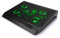 ENHANCE - Soporte de refrigeración para Ordenador portátil con Ventiladores LED, Altura Ajustable y 2 Puertos USB, 5 Ventiladores silenciosos de Alto Rendimiento a 2630 RPM y Parachoques, Color Verde