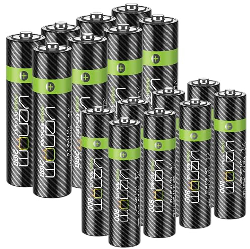 Venom Power Recharge – Piles Rechargeables AA/AAA (Comprend 8 Piles AA + 8 Piles AAA)