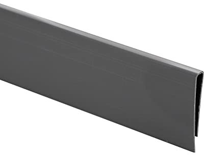 jarolift PVC Abschlussleiste Abdeckprofil für Sichtschutzmatten, Abdeckung, Sichtschutz-Zubehör, 5 x 1 m Länge, Grau
