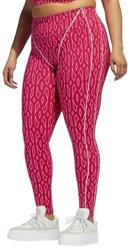 adidas Ivy Park Women’s Monogram Pink Tights Leggins, Pink, 2x