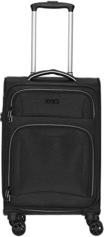 D&N Travel Line 9204-4-Rollen-Kabinentrolley S 55 cm schwarz
