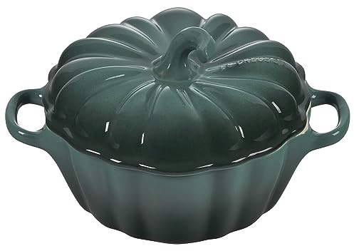 Le Creuset stengods Figural Pumpkin Petite Cocotte, 12 oz, Artichaut