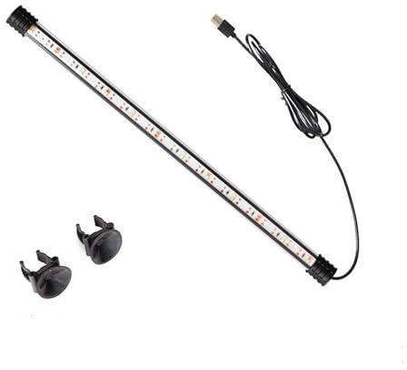 BigTron LED Aquarium Lighting, Waterproof RGB Fish Tank Light Multicolor Underwater Crystal Glass Lights (RGB 38cm)