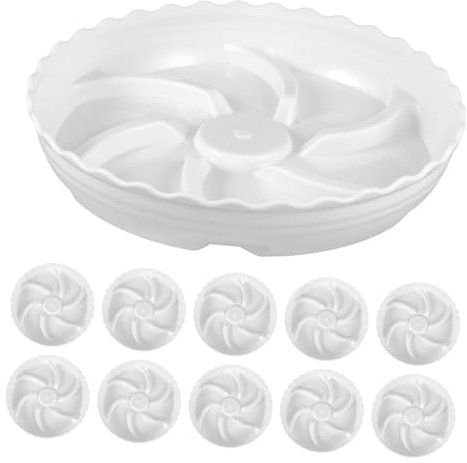 Yardenfun 10pcs Garden Planters Accessory Plastic Plant Saucers Flower Pot Saucers Plant Pot Drip Trays
