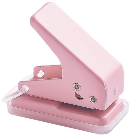 Hole Punch Mini Handheld Portable Puncher Single Hole Puncher Perforator 10 Sheets at One Time for Paper Card Tag.hole puncher mini