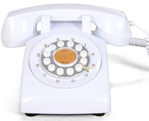 RetroVox Video & Audio Guest Book Wedding Phone Guestbook Creative Easy to Use & Fun Engagements Anniversaries Baby Showers Graduation (White)