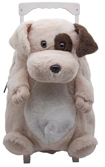 Cute Since 1999 Koffer Trolley - Rollkoffer Reisekoffer für Kinder - Trolley mit Abnehmbarer Rucksack - Handgepäck 2 Rollen (Hund)