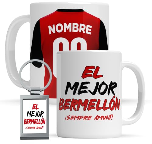 Taza personalizada Mallorca - Regalo Original para aficionados del Futol - Personaliza tu taza de desayuno - Taza de Desayuno café