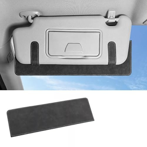 Constprog New Clip-On Car Sun Visor Extender - Anti-Glare Sunshade with UV Rays Blocking Function (Grey)