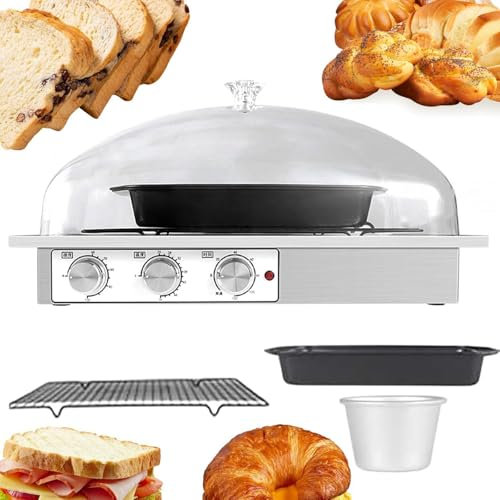 DDNGEJ Macchina elettrica per la fermentazione del Pane, Scatola di lievitazione per Impasto del Pane, Temperatura e umidità Regolabili, lievito Madre per panetterie d