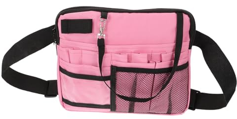 Operitacx Krankenschwester Bauchtasche Rosa Werkzeugtasche Multifunktional Ergonomisch Pflege Instrumententasche Medizinische Aufbewahrungstasche Für Klinik Und Haushalt